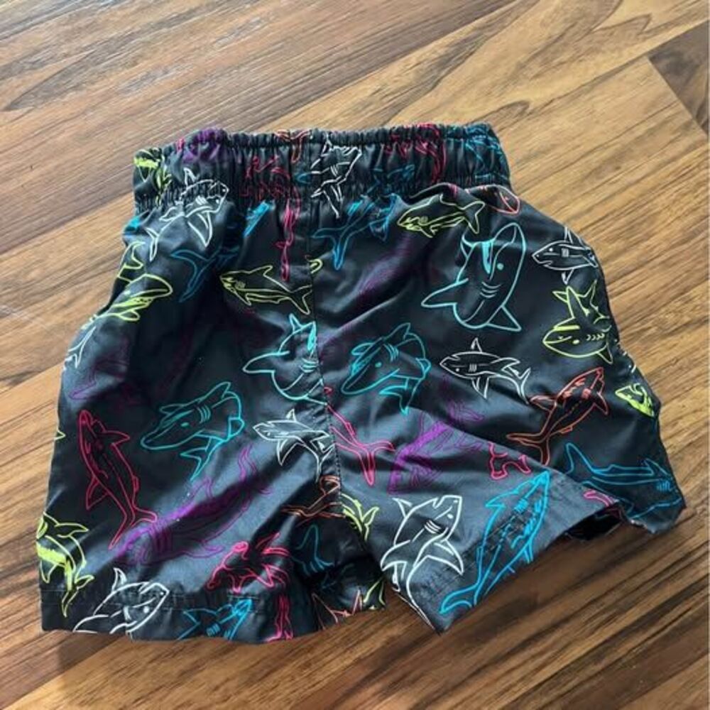 Circo 12M Shark Print Swim Trunks